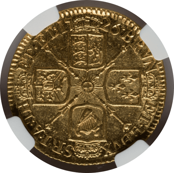 【MS61】1726年 イギリス ジョージ1世 1ギニー金貨(裏)