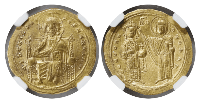 【AU 5/5 3/5】1028年〜1034年 ビザンツ帝国（東ローマ帝国）ロマノス3世  ヒスタメノン・ノミスマ金貨