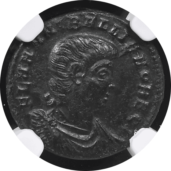 【AU 5/5 4/5】335年〜337年 古代ローマ帝国 ハンニバリアヌス AE3/4（フォリス） 青銅貨(表)