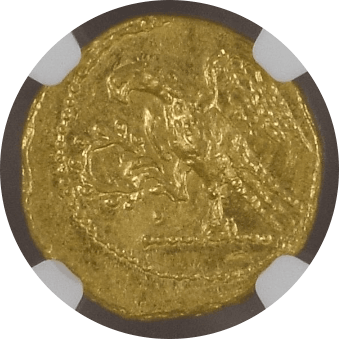 【MS 4/5 4/5】紀元前54年 古代ギリシャ コソン トラキア スキタイ  スターテル金貨(裏)