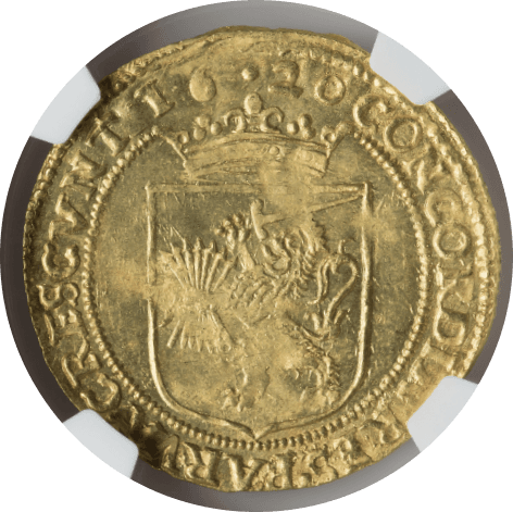 【MS62+】1620年 オランダ  ユトレヒト キャバリエドール金貨(裏)