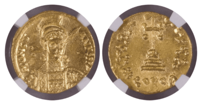 【Ch MS 5/5 5/5】668年〜685年 ビザンツ帝国（東ローマ帝国）コンスタンティノス4世 ソリダス金貨