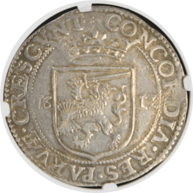 1612年 神聖ローマ帝国 ネーデルラント連邦共和国 ライオン ライクスダアルダー銀貨(裏)