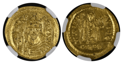 【MS 5/5 2/5】602年〜610年 ビザンツ帝国（東ローマ帝国）フォカス皇帝 ソリダス金貨
