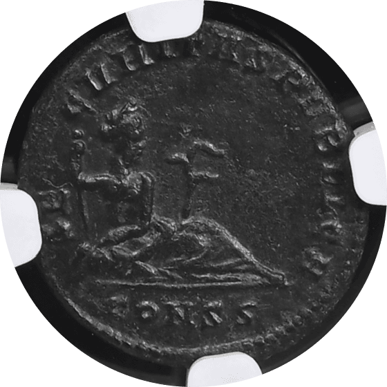 【AU 5/5 4/5】335年〜337年 古代ローマ帝国 ハンニバリアヌス AE3/4（フォリス） 青銅貨(裏)