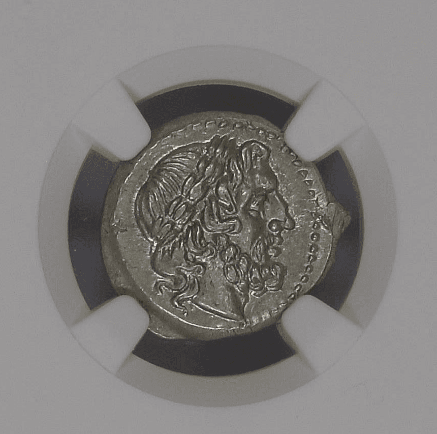 【Ch MS 5/5 5/5 Fine Style】紀元前211年?208年 共和制ローマ ヴィクトリアトゥス銀貨(表)