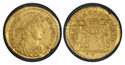 【MS 4/5 4/5】337年〜350年 ビザンツ帝国（東ローマ帝国）コンスタンス1世 ソリダス金貨