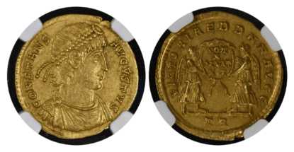【MS 5/5 4/5】337年〜350年 ビザンツ帝国（東ローマ帝国）コンスタンス1世 ソリダス金貨