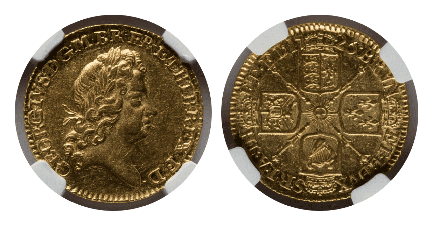 【MS61】1726年 イギリス ジョージ1世 1ギニー金貨