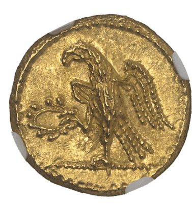 【MS 4/5 4/5】紀元前54年 古代ギリシャ コソン トラキア スキタイ スターテル金貨(表)