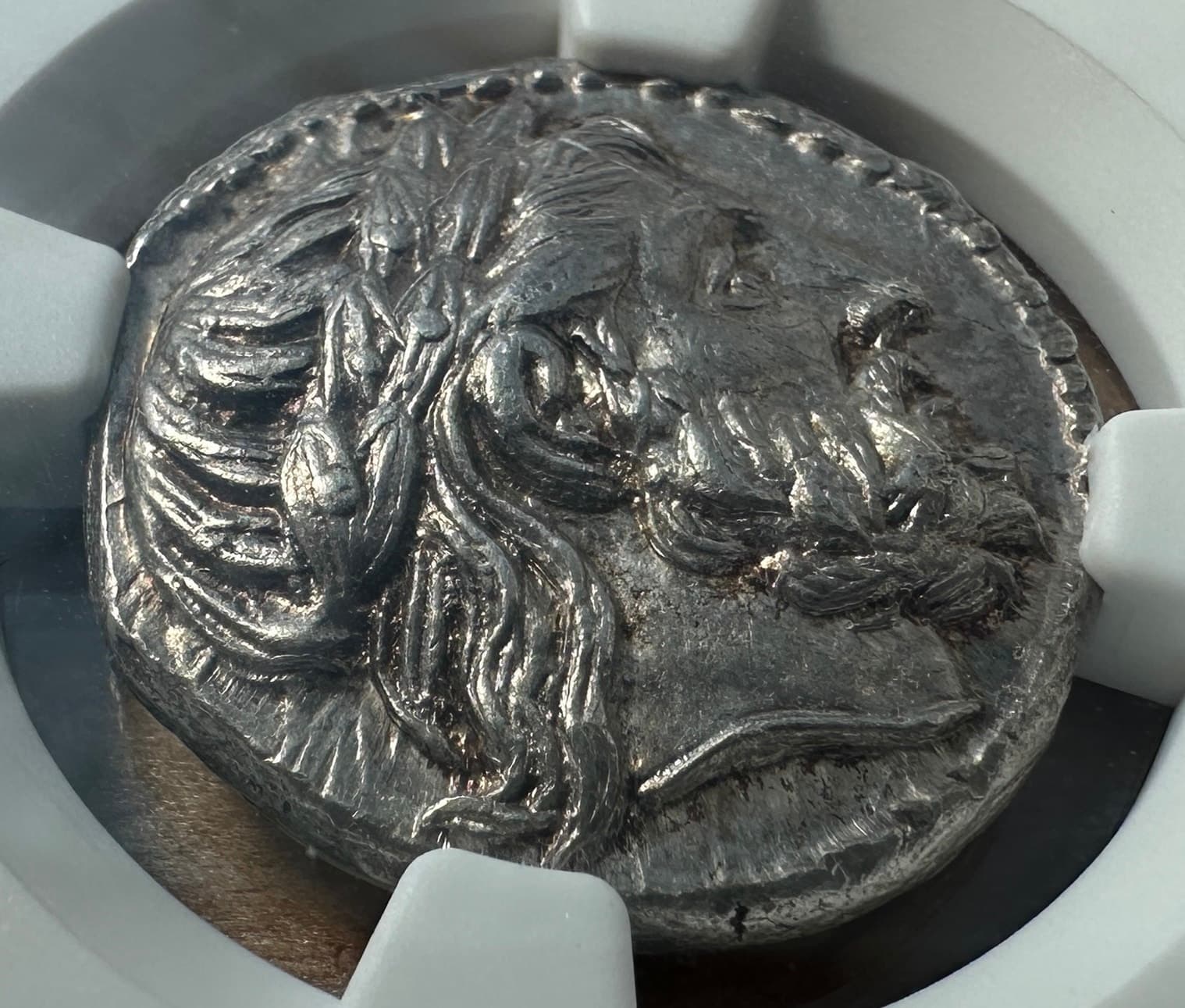 【MS★ 5/5 5/5 FineStyle】紀元前359年〜336年 古代マケドニア王国 フィリポス2世 テトラドラクマ銀貨