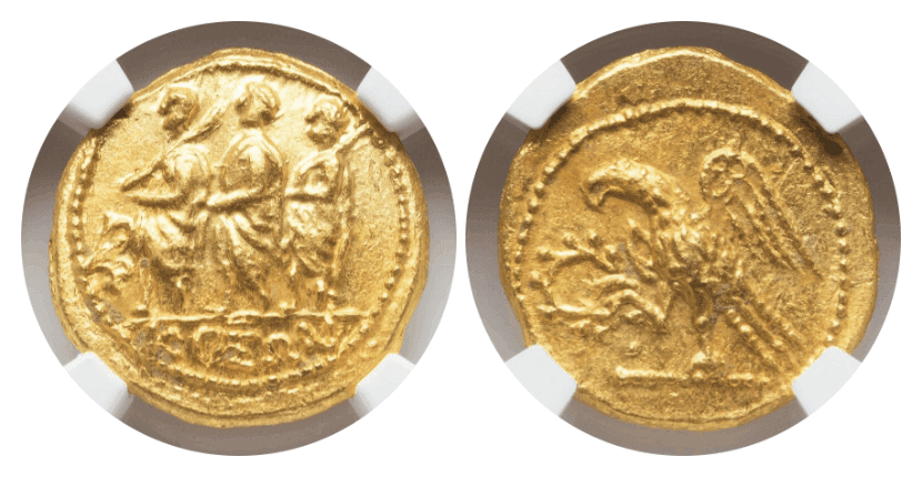 【MS 5/5 4/5】紀元前54年 古代ギリシャ コソン トラキア スキタイ スターテル金貨