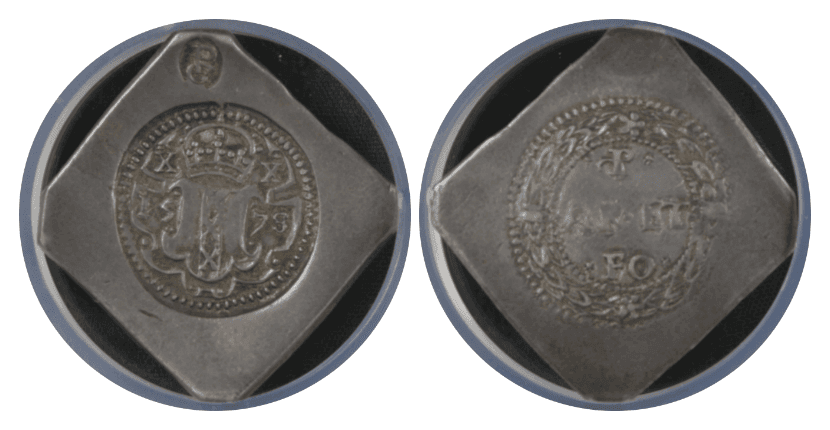 【AU58】1578年 神聖ローマ帝国 ネーデルラント アムステルダム クリッペ 20シュトゥーバー銀貨