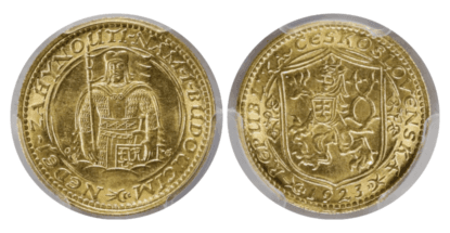 【MS62】1923年 チェコスロバキア 1ダカット金貨