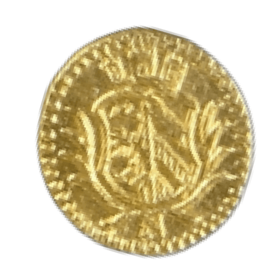 【MS63】1700年 神聖ローマ帝国 ドイツ ニュルンベルク ラムダカット 1/16ダカット金貨(裏)